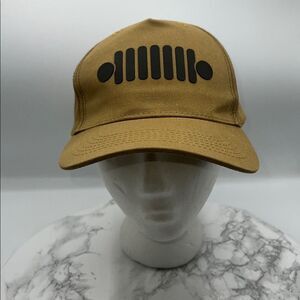 JEEP Khaki and Brown Grill Hat-NWOT